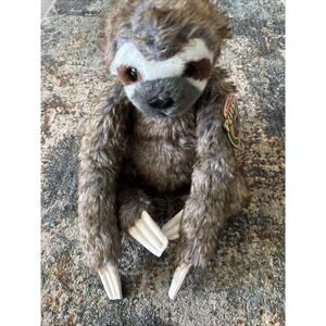 New Melissa & Doug Lifelike Plush Sloth Stuffed Animal (12W x 14.5H x 9D in)